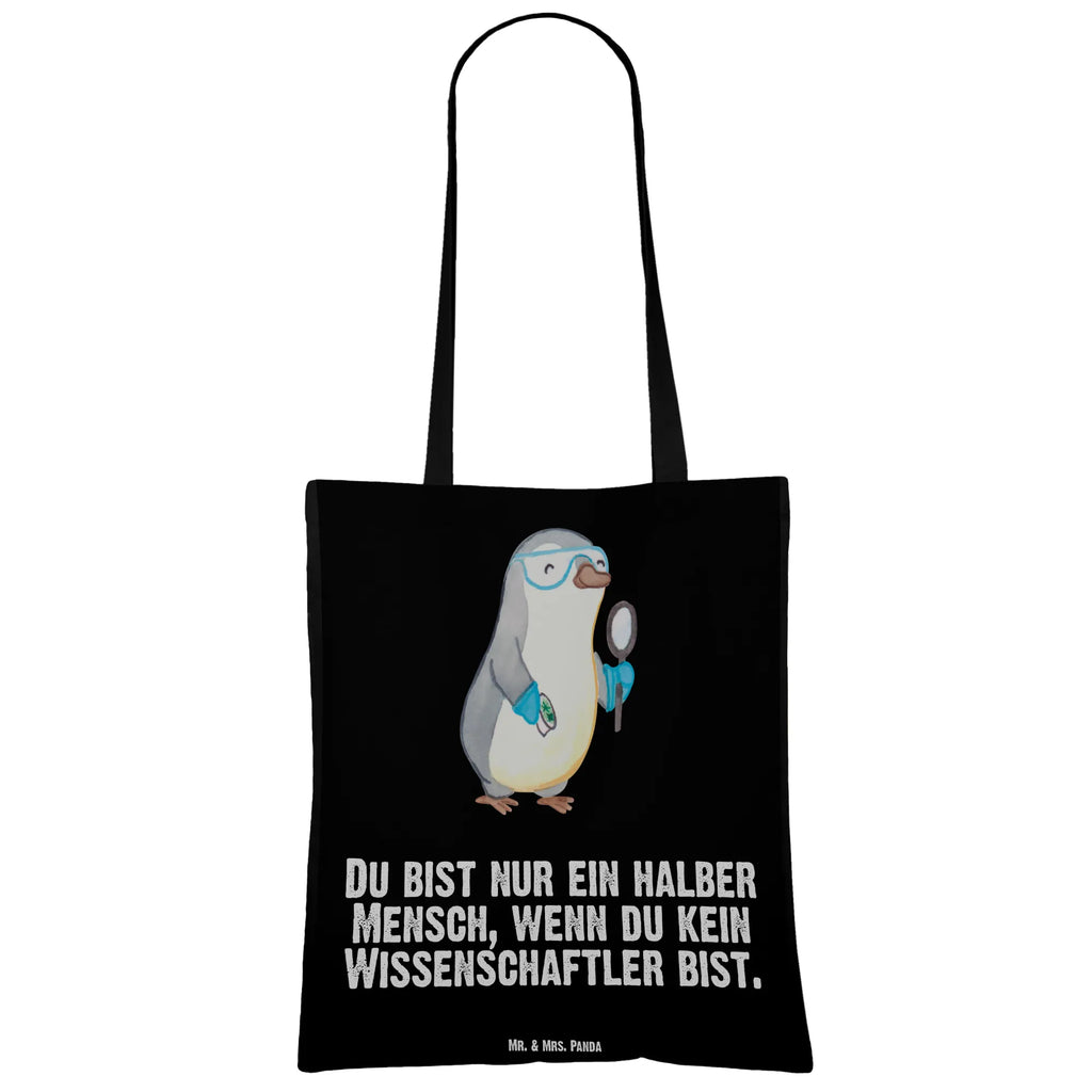 Tragetasche Wissenschaftler mit Herz Beuteltasche, Beutel, Einkaufstasche, Jutebeutel, Stoffbeutel, Tasche, Shopper, Umhängetasche, Strandtasche, Schultertasche, Stofftasche, Tragetasche, Badetasche, Jutetasche, Einkaufstüte, Laptoptasche, Beruf, Ausbildung, Jubiläum, Abschied, Rente, Kollege, Kollegin, Geschenk, Schenken, Arbeitskollege, Mitarbeiter, Firma, Danke, Dankeschön, Wissenschaftler, Forscher, Akademiker, Universität, Forschungseinrichtung