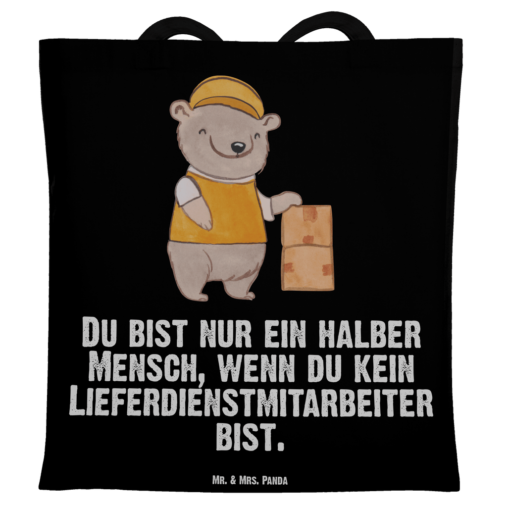 Tragetasche Lieferdienstmitarbeiter mit Herz Beuteltasche, Beutel, Einkaufstasche, Jutebeutel, Stoffbeutel, Tasche, Shopper, Umhängetasche, Strandtasche, Schultertasche, Stofftasche, Tragetasche, Badetasche, Jutetasche, Einkaufstüte, Laptoptasche, Beruf, Ausbildung, Jubiläum, Abschied, Rente, Kollege, Kollegin, Geschenk, Schenken, Arbeitskollege, Mitarbeiter, Firma, Danke, Dankeschön, Lieferdienstmitarbeiter, Pizzabäcker, Pizzabote, Pizzabringdienst, Lieferbringdienst