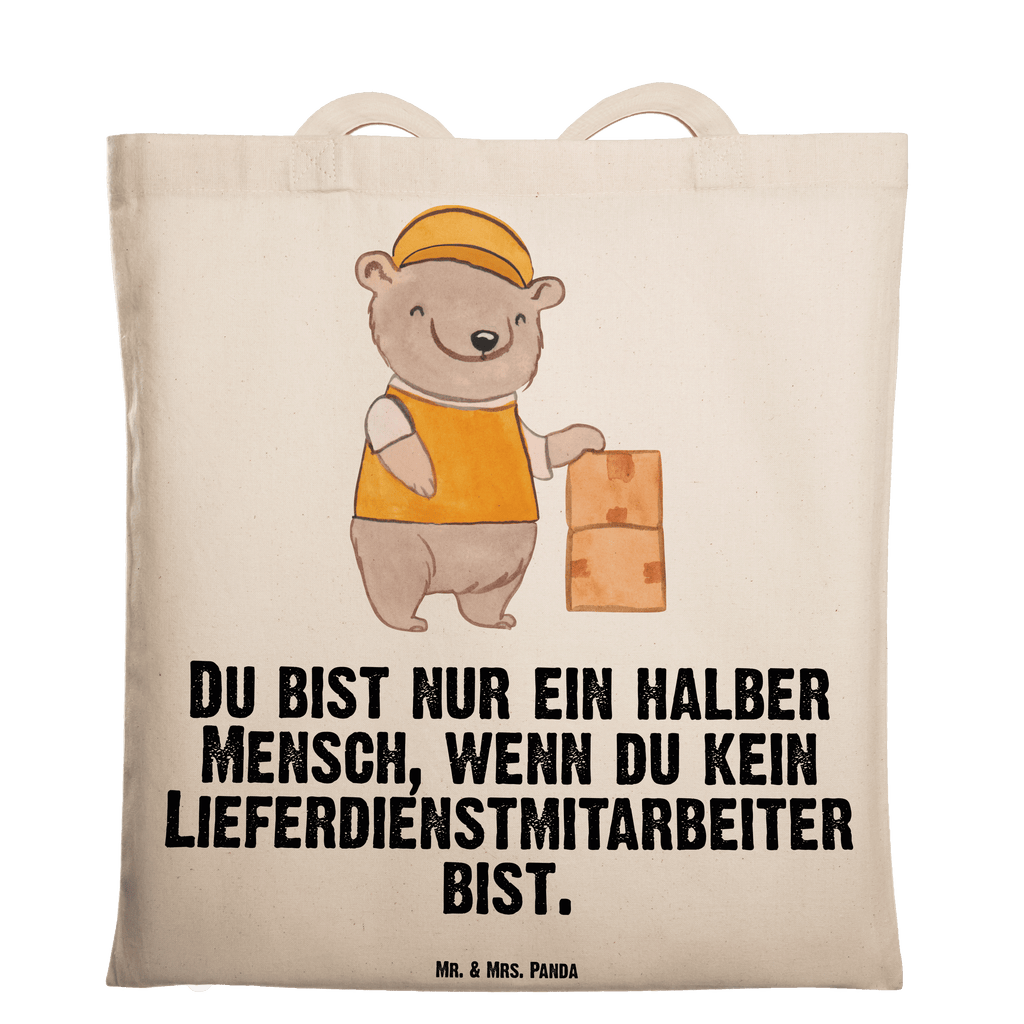 Tragetasche Lieferdienstmitarbeiter mit Herz Beuteltasche, Beutel, Einkaufstasche, Jutebeutel, Stoffbeutel, Tasche, Shopper, Umhängetasche, Strandtasche, Schultertasche, Stofftasche, Tragetasche, Badetasche, Jutetasche, Einkaufstüte, Laptoptasche, Beruf, Ausbildung, Jubiläum, Abschied, Rente, Kollege, Kollegin, Geschenk, Schenken, Arbeitskollege, Mitarbeiter, Firma, Danke, Dankeschön, Lieferdienstmitarbeiter, Pizzabäcker, Pizzabote, Pizzabringdienst, Lieferbringdienst