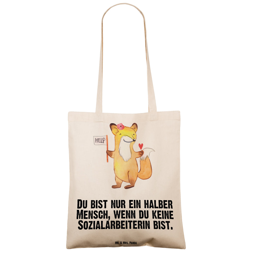 Tragetasche Sozialarbeiterin mit Herz Beuteltasche, Beutel, Einkaufstasche, Jutebeutel, Stoffbeutel, Tasche, Shopper, Umhängetasche, Strandtasche, Schultertasche, Stofftasche, Tragetasche, Badetasche, Jutetasche, Einkaufstüte, Laptoptasche, Beruf, Ausbildung, Jubiläum, Abschied, Rente, Kollege, Kollegin, Geschenk, Schenken, Arbeitskollege, Mitarbeiter, Firma, Danke, Dankeschön