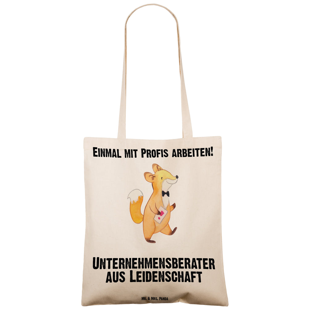 Tragetasche Unternehmensberater aus Leidenschaft Beuteltasche, Beutel, Einkaufstasche, Jutebeutel, Stoffbeutel, Tasche, Shopper, Umhängetasche, Strandtasche, Schultertasche, Stofftasche, Tragetasche, Badetasche, Jutetasche, Einkaufstüte, Laptoptasche, Beruf, Ausbildung, Jubiläum, Abschied, Rente, Kollege, Kollegin, Geschenk, Schenken, Arbeitskollege, Mitarbeiter, Firma, Danke, Dankeschön