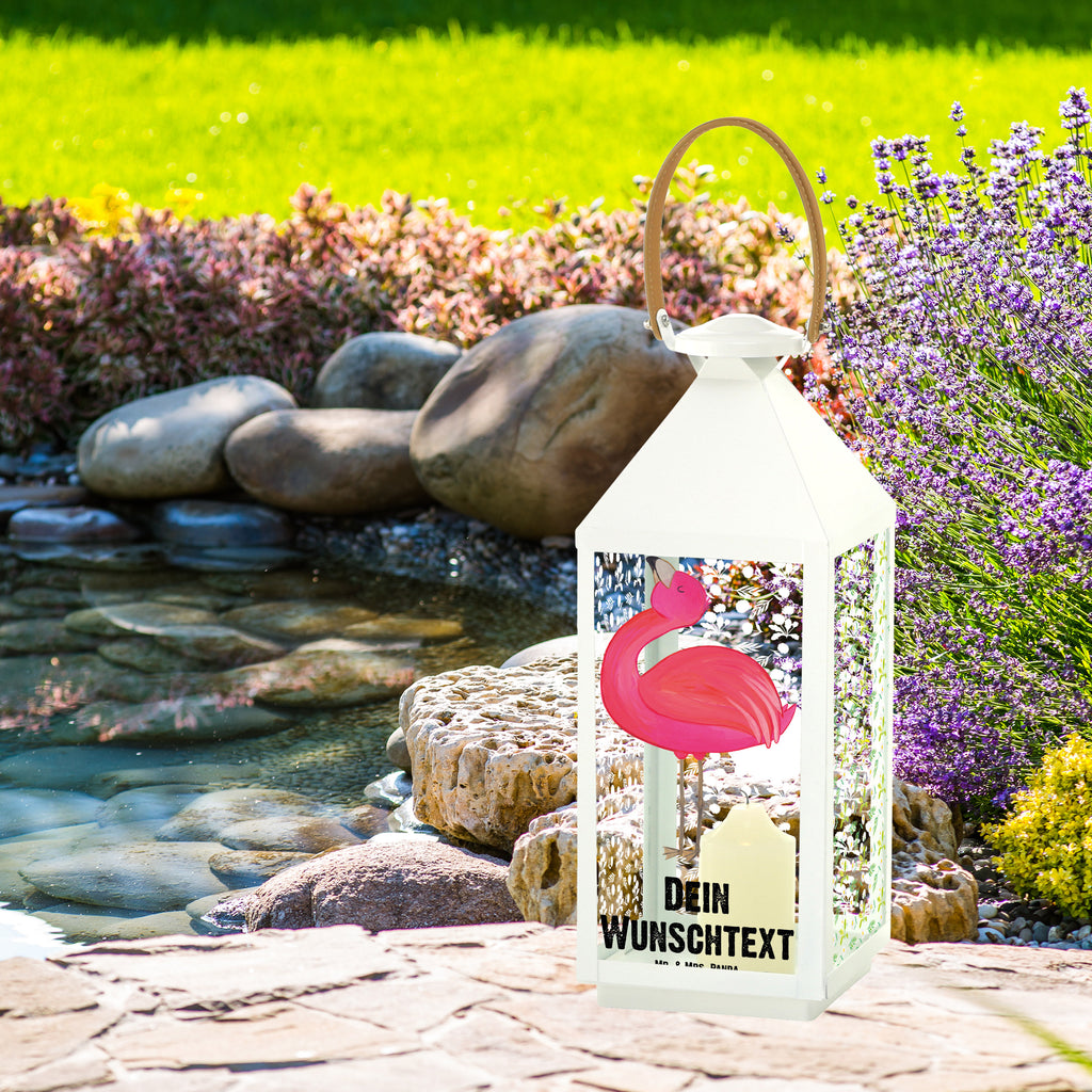 Personalisierte Deko Laterne Flamingo stolz Gartenlampe, Gartenleuchte, Gartendekoration, Gartenlicht, Laterne kleine Laternen, XXL Laternen, Laterne groß, Flamingo, stolz, Freude, Selbstliebe, Selbstakzeptanz, Freundin, beste Freundin, Tochter, Mama, Schwester