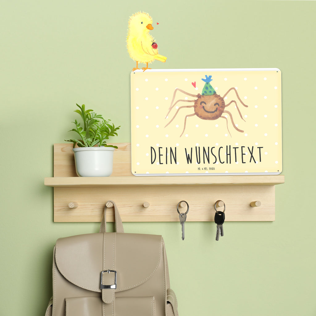 Personalisiertes Blechschild Spinne Agathe Party Blechschild, Metallschild, Geschenk Schild, Schild, Magnet-Metall-Schild, Deko Schild, Wandschild, Wand-Dekoration, Türschild, Spinne Agathe, Spinne, Agathe, Videos, Merchandise, Selbstliebe, Wunder, Motivation, Glück