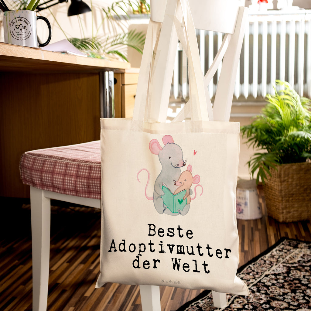 Tragetasche Maus Beste Adoptivmutter der Welt Beuteltasche, Beutel, Einkaufstasche, Jutebeutel, Stoffbeutel, Tasche, Shopper, Umhängetasche, Strandtasche, Schultertasche, Stofftasche, Tragetasche, Badetasche, Jutetasche, Einkaufstüte, Laptoptasche, für, Dankeschön, Geschenk, Schenken, Geburtstag, Geburtstagsgeschenk, Geschenkidee, Danke, Bedanken, Mitbringsel, Freude machen, Geschenktipp, Adoptivmutter, Adoptivmama, adoptiert, Mama, Mami, Mutter, Muttertag, Mutti, Ma, Tochter, Sohn, Beste Mama, Beste, Supermama