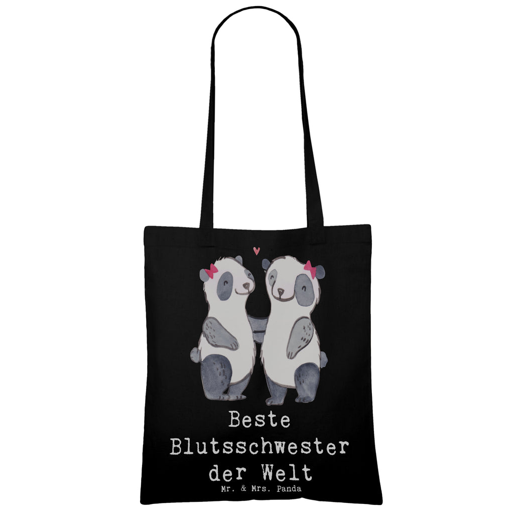 Tragetasche Panda Beste Blutsschwester der Welt Beuteltasche, Beutel, Einkaufstasche, Jutebeutel, Stoffbeutel, Tasche, Shopper, Umhängetasche, Strandtasche, Schultertasche, Stofftasche, Tragetasche, Badetasche, Jutetasche, Einkaufstüte, Laptoptasche, für, Dankeschön, Geschenk, Schenken, Geburtstag, Geburtstagsgeschenk, Geschenkidee, Danke, Bedanken, Mitbringsel, Freude machen, Geschenktipp, Blutsschwester, Blutsgeschwister, Freundin, Bae, Schwestern, Schwester, Geschwister, Schwesterherz, Sister, Familie, Kleinigkeit, Beste, Tochter, Liebe