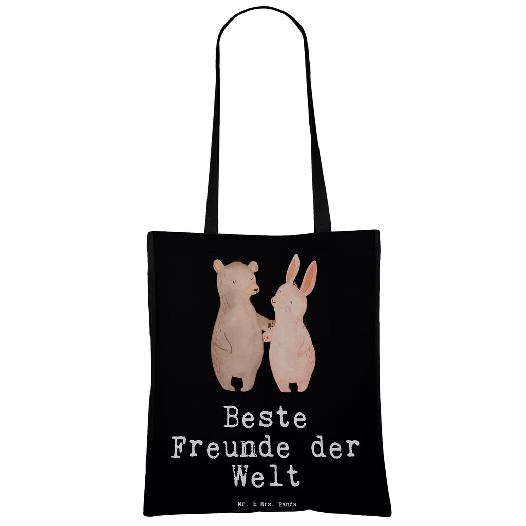 Tragetasche Hase Beste Freunde der Welt Beuteltasche, Beutel, Einkaufstasche, Jutebeutel, Stoffbeutel, Tasche, Shopper, Umhängetasche, Strandtasche, Schultertasche, Stofftasche, Tragetasche, Badetasche, Jutetasche, Einkaufstüte, Laptoptasche, für, Dankeschön, Geschenk, Schenken, Geburtstag, Geburtstagsgeschenk, Geschenkidee, Danke, Bedanken, Mitbringsel, Freude machen, Geschenktipp, Freunde, best friends, Freundschaft, Freundin, Freund, Clique, Kumpel, bae, bff