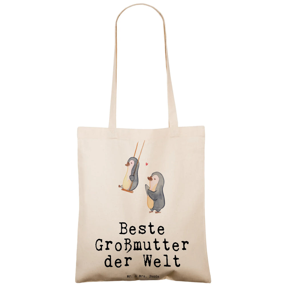 Tragetasche Pinguin Beste Großmutter der Welt Beuteltasche, Beutel, Einkaufstasche, Jutebeutel, Stoffbeutel, Tasche, Shopper, Umhängetasche, Strandtasche, Schultertasche, Stofftasche, Tragetasche, Badetasche, Jutetasche, Einkaufstüte, Laptoptasche, für, Dankeschön, Geschenk, Schenken, Geburtstag, Geburtstagsgeschenk, Geschenkidee, Danke, Bedanken, Mitbringsel, Freude machen, Geschenktipp, Großmutter, Omi, Oma, Oma geworden, Grosseltern