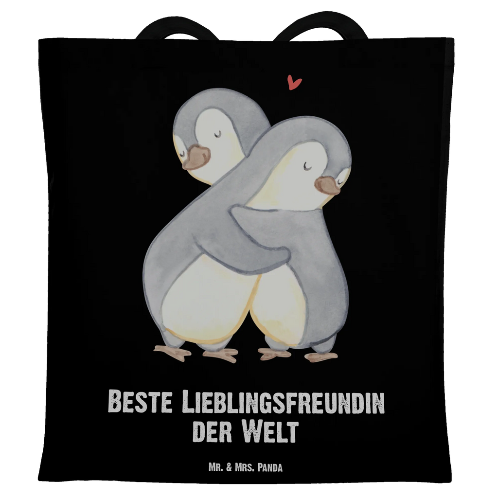 Tragetasche Pinguin Beste Lieblingsfreundin der Welt Beuteltasche, Beutel, Einkaufstasche, Jutebeutel, Stoffbeutel, Tasche, Shopper, Umhängetasche, Strandtasche, Schultertasche, Stofftasche, Tragetasche, Badetasche, Jutetasche, Einkaufstüte, Laptoptasche, für, Dankeschön, Geschenk, Schenken, Geburtstag, Geburtstagsgeschenk, Geschenkidee, Danke, Bedanken, Mitbringsel, Freude machen, Geschenktipp, Lieblingsfreundin, Freundin, Partnerin, Lieblingsmensch, Lieblings Mensch, Liebling, Partner, Bae, beste Freundin, Liebe, Herz, Love