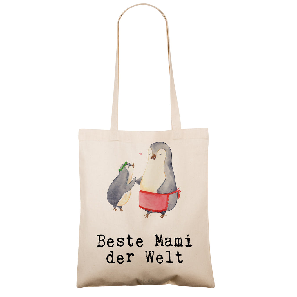 Tragetasche Pinguin Beste Mami der Welt Beuteltasche, Beutel, Einkaufstasche, Jutebeutel, Stoffbeutel, Tasche, Shopper, Umhängetasche, Strandtasche, Schultertasche, Stofftasche, Tragetasche, Badetasche, Jutetasche, Einkaufstüte, Laptoptasche, für, Dankeschön, Geschenk, Schenken, Geburtstag, Geburtstagsgeschenk, Geschenkidee, Danke, Bedanken, Mitbringsel, Freude machen, Geschenktipp, Mama, Mami, Mutter, Muttertag, Mutti, Ma, Tochter, Sohn, Beste Mama, Beste, Supermama