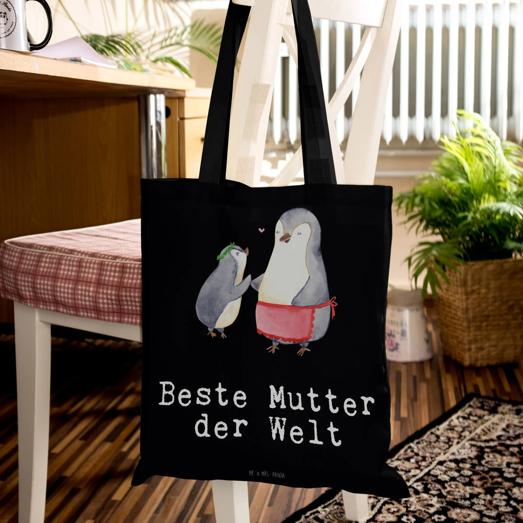 Tragetasche Pinguin Beste Mutter der Welt Beuteltasche, Beutel, Einkaufstasche, Jutebeutel, Stoffbeutel, Tasche, Shopper, Umhängetasche, Strandtasche, Schultertasche, Stofftasche, Tragetasche, Badetasche, Jutetasche, Einkaufstüte, Laptoptasche, für, Dankeschön, Geschenk, Schenken, Geburtstag, Geburtstagsgeschenk, Geschenkidee, Danke, Bedanken, Mitbringsel, Freude machen, Geschenktipp, Mama, Mami, Mutter, Muttertag, Mutti, Ma, Tochter, Sohn, Beste Mama, Beste, Supermama