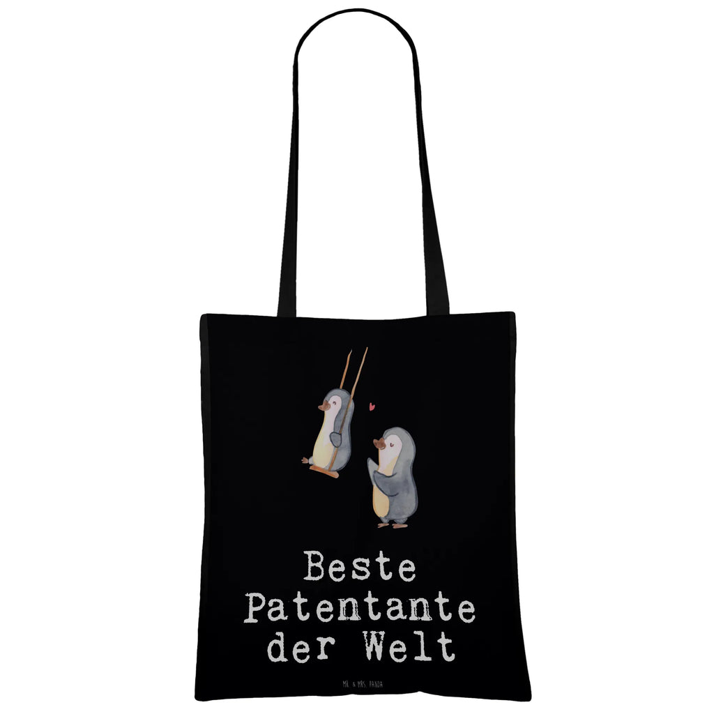 Tragetasche Pinguin Beste Patentante der Welt Beuteltasche, Beutel, Einkaufstasche, Jutebeutel, Stoffbeutel, Tasche, Shopper, Umhängetasche, Strandtasche, Schultertasche, Stofftasche, Tragetasche, Badetasche, Jutetasche, Einkaufstüte, Laptoptasche, für, Dankeschön, Geschenk, Schenken, Geburtstag, Geburtstagsgeschenk, Geschenkidee, Danke, Bedanken, Mitbringsel, Freude machen, Geschenktipp, Patentante, Paten Tante, Lieblingstante, Taufpartner, Taufe, Familie, Kleinigkeit, Nichte, Neffe