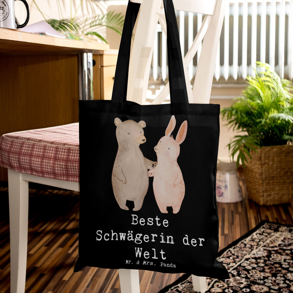 Tragetasche Hase Beste Schwägerin der Welt Beuteltasche, Beutel, Einkaufstasche, Jutebeutel, Stoffbeutel, Tasche, Shopper, Umhängetasche, Strandtasche, Schultertasche, Stofftasche, Tragetasche, Badetasche, Jutetasche, Einkaufstüte, Laptoptasche, für, Dankeschön, Geschenk, Schenken, Geburtstag, Geburtstagsgeschenk, Geschenkidee, Danke, Bedanken, Mitbringsel, Freude machen, Geschenktipp, Schwägerin, Schwähgerin, Schwippschwägerin, Familie, Verwandtschaft, angeheiratet, Frau, Ehemann, Schwester, Ehefrau, Bruder, Partner