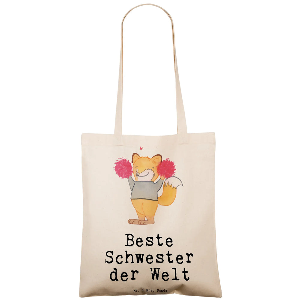 Tragetasche Fuchs Beste Schwester der Welt Beuteltasche, Beutel, Einkaufstasche, Jutebeutel, Stoffbeutel, Tasche, Shopper, Umhängetasche, Strandtasche, Schultertasche, Stofftasche, Tragetasche, Badetasche, Jutetasche, Einkaufstüte, Laptoptasche, für, Dankeschön, Geschenk, Schenken, Geburtstag, Geburtstagsgeschenk, Geschenkidee, Danke, Bedanken, Mitbringsel, Freude machen, Geschenktipp, Schwester, Geschwister, Schwesterherz, Sister, Familie, Kleinigkeit, Beste, Tochter