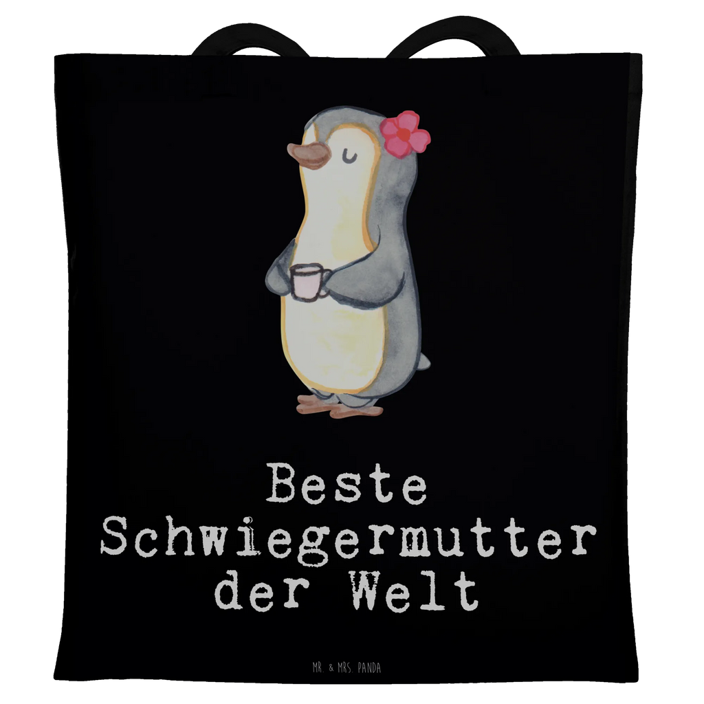 Tragetasche Pinguin Beste Schwiegermutter der Welt Beuteltasche, Beutel, Einkaufstasche, Jutebeutel, Stoffbeutel, Tasche, Shopper, Umhängetasche, Strandtasche, Schultertasche, Stofftasche, Tragetasche, Badetasche, Jutetasche, Einkaufstüte, Laptoptasche, für, Dankeschön, Geschenk, Schenken, Geburtstag, Geburtstagsgeschenk, Geschenkidee, Danke, Bedanken, Mitbringsel, Freude machen, Geschenktipp, Schwiegermutter, Schwiegermama, Schwiegereltern, Mama, Mutter, Mutter des Ehepartners, angeheiratet