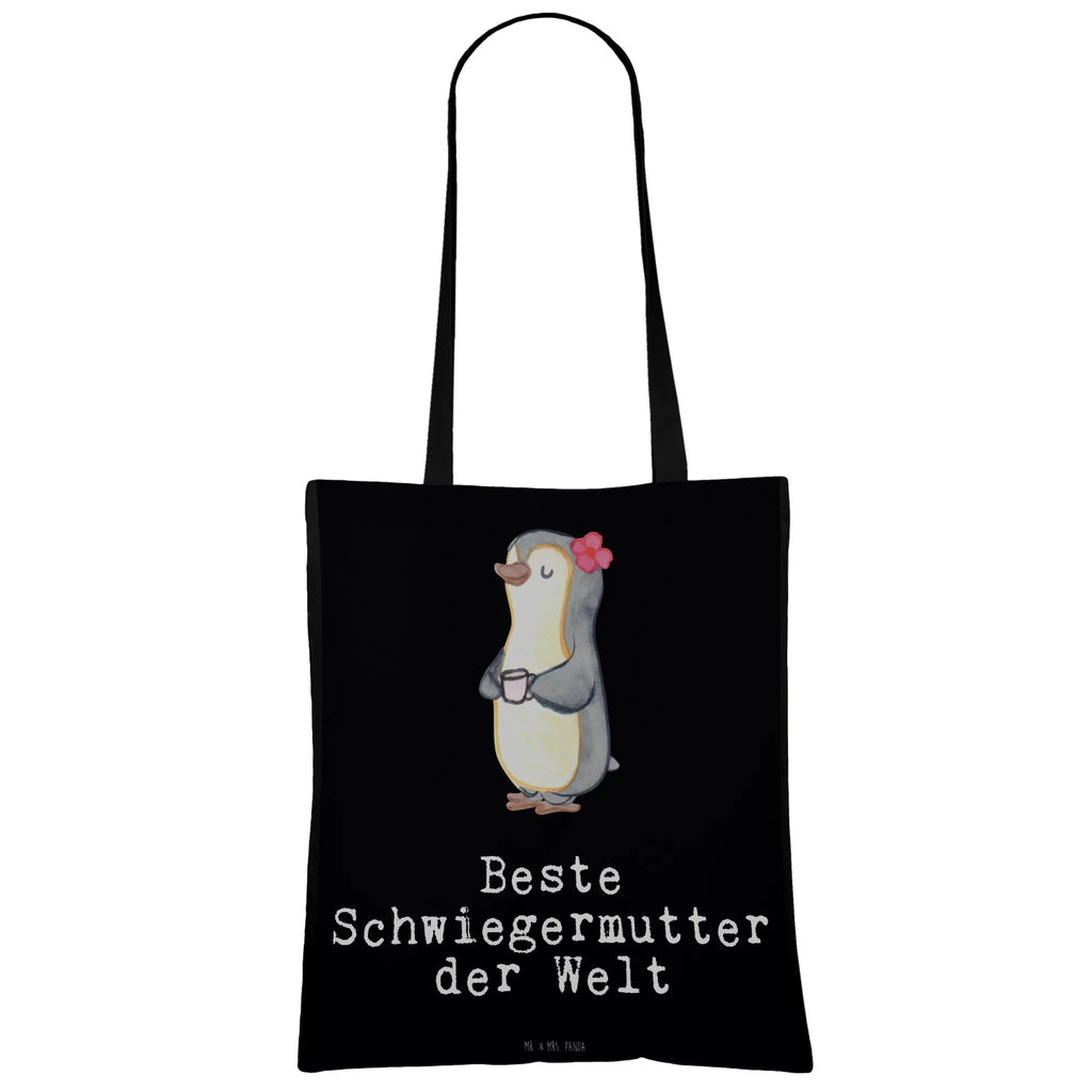 Tragetasche Pinguin Beste Schwiegermutter der Welt Beuteltasche, Beutel, Einkaufstasche, Jutebeutel, Stoffbeutel, Tasche, Shopper, Umhängetasche, Strandtasche, Schultertasche, Stofftasche, Tragetasche, Badetasche, Jutetasche, Einkaufstüte, Laptoptasche, für, Dankeschön, Geschenk, Schenken, Geburtstag, Geburtstagsgeschenk, Geschenkidee, Danke, Bedanken, Mitbringsel, Freude machen, Geschenktipp, Schwiegermutter, Schwiegermama, Schwiegereltern, Mama, Mutter, Mutter des Ehepartners, angeheiratet