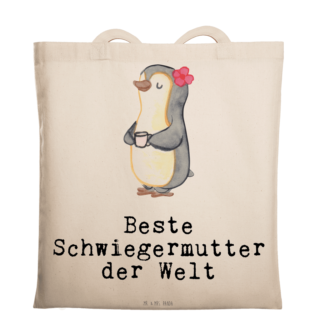 Tragetasche Pinguin Beste Schwiegermutter der Welt Beuteltasche, Beutel, Einkaufstasche, Jutebeutel, Stoffbeutel, Tasche, Shopper, Umhängetasche, Strandtasche, Schultertasche, Stofftasche, Tragetasche, Badetasche, Jutetasche, Einkaufstüte, Laptoptasche, für, Dankeschön, Geschenk, Schenken, Geburtstag, Geburtstagsgeschenk, Geschenkidee, Danke, Bedanken, Mitbringsel, Freude machen, Geschenktipp, Schwiegermutter, Schwiegermama, Schwiegereltern, Mama, Mutter, Mutter des Ehepartners, angeheiratet