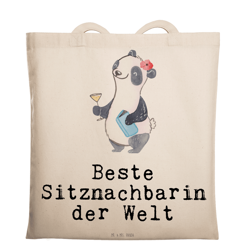 Tragetasche Panda Beste Sitznachbarin der Welt Beuteltasche, Beutel, Einkaufstasche, Jutebeutel, Stoffbeutel, Tasche, Shopper, Umhängetasche, Strandtasche, Schultertasche, Stofftasche, Tragetasche, Badetasche, Jutetasche, Einkaufstüte, Laptoptasche, für, Dankeschön, Geschenk, Schenken, Geburtstag, Geburtstagsgeschenk, Geschenkidee, Danke, Bedanken, Mitbringsel, Freude machen, Geschenktipp, Sitznachbarin, Stuhlnachbar, Mitschülerin, Nachbarin, Uni, Universität, Seminar, Kommilitone, Tischnachbar, Schule, Mitstudentin, Hochschule, Beste Sitznachbarin der Welt, Weltbeste Sitznachbarin