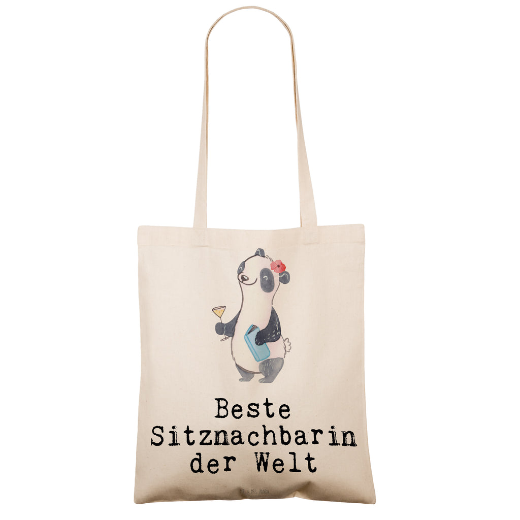 Tragetasche Panda Beste Sitznachbarin der Welt Beuteltasche, Beutel, Einkaufstasche, Jutebeutel, Stoffbeutel, Tasche, Shopper, Umhängetasche, Strandtasche, Schultertasche, Stofftasche, Tragetasche, Badetasche, Jutetasche, Einkaufstüte, Laptoptasche, für, Dankeschön, Geschenk, Schenken, Geburtstag, Geburtstagsgeschenk, Geschenkidee, Danke, Bedanken, Mitbringsel, Freude machen, Geschenktipp, Sitznachbarin, Stuhlnachbar, Mitschülerin, Nachbarin, Uni, Universität, Seminar, Kommilitone, Tischnachbar, Schule, Mitstudentin, Hochschule, Beste Sitznachbarin der Welt, Weltbeste Sitznachbarin