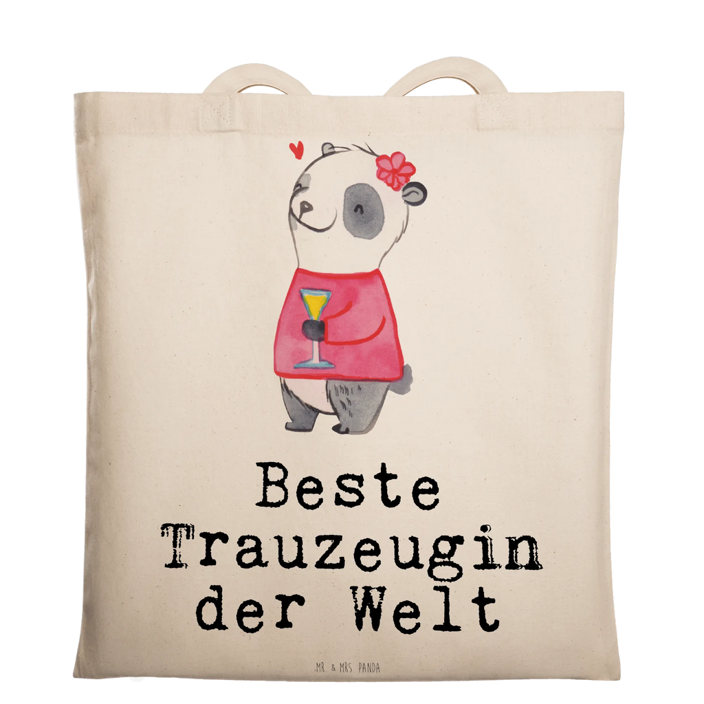 Tragetasche Panda Beste Trauzeugin der Welt Beuteltasche, Beutel, Einkaufstasche, Jutebeutel, Stoffbeutel, Tasche, Shopper, Umhängetasche, Strandtasche, Schultertasche, Stofftasche, Tragetasche, Badetasche, Jutetasche, Einkaufstüte, Laptoptasche, für, Dankeschön, Geschenk, Schenken, Geburtstag, Geburtstagsgeschenk, Geschenkidee, Danke, Bedanken, Mitbringsel, Freude machen, Geschenktipp, Trauzeugin, Trauhzeugin, Freundin, Hochzeit, Heirat, JGA, Trauung, Kirche, Standesamt, Braut