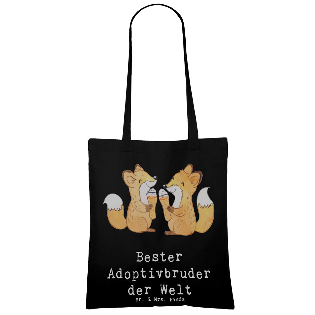 Tragetasche Fuchs Bester Adoptivbruder der Welt Beuteltasche, Beutel, Einkaufstasche, Jutebeutel, Stoffbeutel, Tasche, Shopper, Umhängetasche, Strandtasche, Schultertasche, Stofftasche, Tragetasche, Badetasche, Jutetasche, Einkaufstüte, Laptoptasche, für, Dankeschön, Geschenk, Schenken, Geburtstag, Geburtstagsgeschenk, Geschenkidee, Danke, Bedanken, Mitbringsel, Freude machen, Geschenktipp, Adoptivbruder, adoptiert, Bruder, Brudi, Geschwister, Bruderherz, Schwester, Familie, Kleinigkeit, Brother, Bester, Sohn