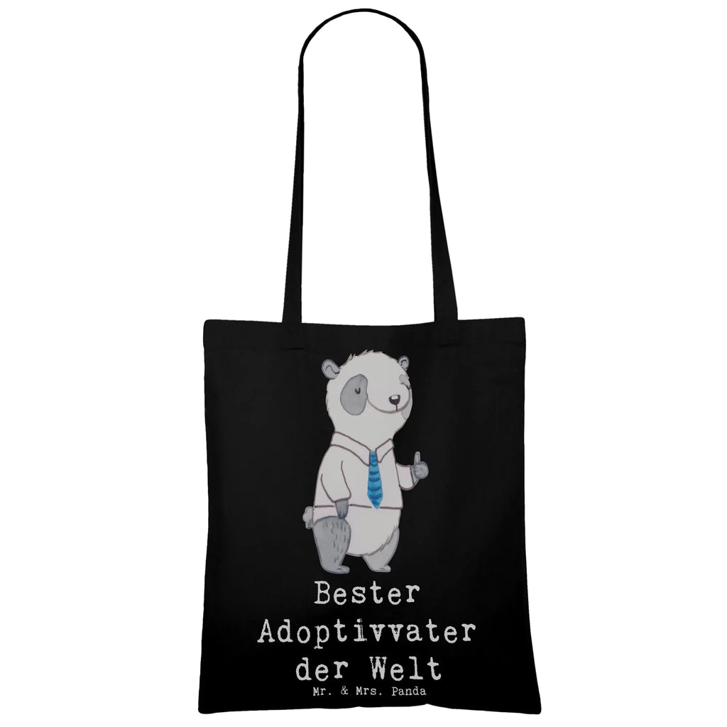 Tragetasche Panda Bester Adoptivvater der Welt Beuteltasche, Beutel, Einkaufstasche, Jutebeutel, Stoffbeutel, Tasche, Shopper, Umhängetasche, Strandtasche, Schultertasche, Stofftasche, Tragetasche, Badetasche, Jutetasche, Einkaufstüte, Laptoptasche, für, Dankeschön, Geschenk, Schenken, Geburtstag, Geburtstagsgeschenk, Geschenkidee, Danke, Bedanken, Mitbringsel, Freude machen, Geschenktipp, Adoptiv vater, Adoption, adoptiert, Adoptivvater