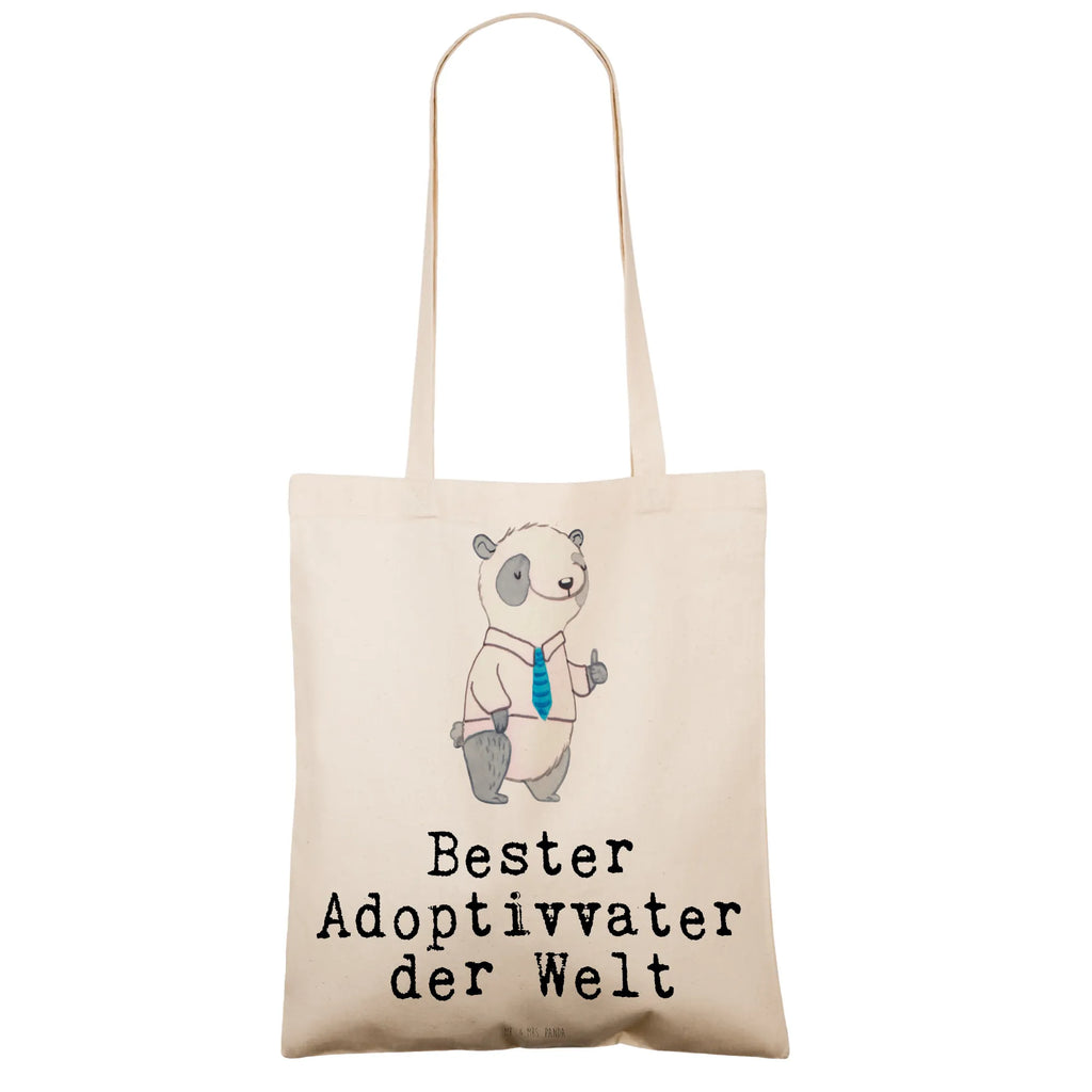 Tragetasche Panda Bester Adoptivvater der Welt Beuteltasche, Beutel, Einkaufstasche, Jutebeutel, Stoffbeutel, Tasche, Shopper, Umhängetasche, Strandtasche, Schultertasche, Stofftasche, Tragetasche, Badetasche, Jutetasche, Einkaufstüte, Laptoptasche, für, Dankeschön, Geschenk, Schenken, Geburtstag, Geburtstagsgeschenk, Geschenkidee, Danke, Bedanken, Mitbringsel, Freude machen, Geschenktipp, Adoptiv vater, Adoption, adoptiert, Adoptivvater