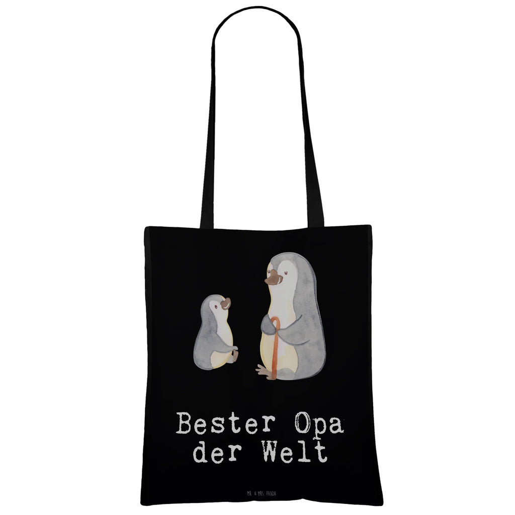 Tragetasche Pinguin Bester Opa der Welt Beuteltasche, Beutel, Einkaufstasche, Jutebeutel, Stoffbeutel, Tasche, Shopper, Umhängetasche, Strandtasche, Schultertasche, Stofftasche, Tragetasche, Badetasche, Jutetasche, Einkaufstüte, Laptoptasche, für, Dankeschön, Geschenk, Schenken, Geburtstag, Geburtstagsgeschenk, Geschenkidee, Danke, Bedanken, Mitbringsel, Freude machen, Geschenktipp, Großvater, Grossvater, Opa, Opi. Großpapa, Großeltern, Enkel, Enkelin, Enkelkind, Kleinigkeit, Oppa, Oppi, Bester