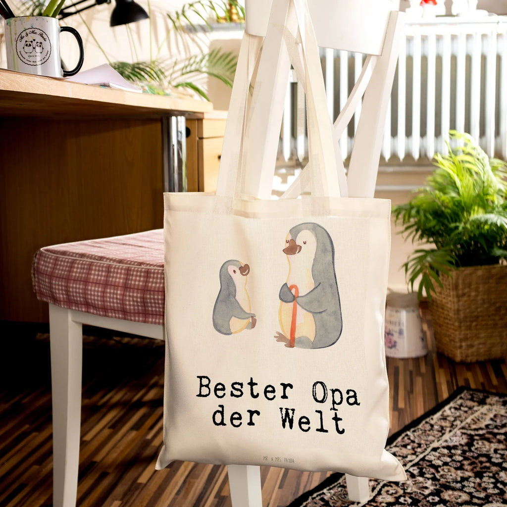 Tragetasche Pinguin Bester Opa der Welt Beuteltasche, Beutel, Einkaufstasche, Jutebeutel, Stoffbeutel, Tasche, Shopper, Umhängetasche, Strandtasche, Schultertasche, Stofftasche, Tragetasche, Badetasche, Jutetasche, Einkaufstüte, Laptoptasche, für, Dankeschön, Geschenk, Schenken, Geburtstag, Geburtstagsgeschenk, Geschenkidee, Danke, Bedanken, Mitbringsel, Freude machen, Geschenktipp, Großvater, Grossvater, Opa, Opi. Großpapa, Großeltern, Enkel, Enkelin, Enkelkind, Kleinigkeit, Oppa, Oppi, Bester