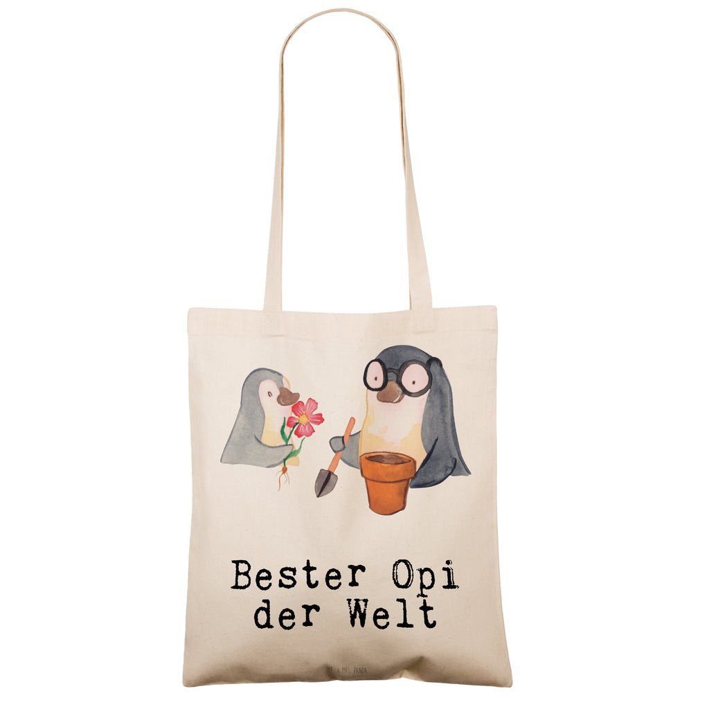 Tragetasche Pinguin Bester Opi der Welt Beuteltasche, Beutel, Einkaufstasche, Jutebeutel, Stoffbeutel, Tasche, Shopper, Umhängetasche, Strandtasche, Schultertasche, Stofftasche, Tragetasche, Badetasche, Jutetasche, Einkaufstüte, Laptoptasche, für, Dankeschön, Geschenk, Schenken, Geburtstag, Geburtstagsgeschenk, Geschenkidee, Danke, Bedanken, Mitbringsel, Freude machen, Geschenktipp, Großvater, Grossvater, Opa, Opi. Großpapa, Großeltern, Nichte, Neffe, Kleinigkeit, Oppa, Oppi, Bester