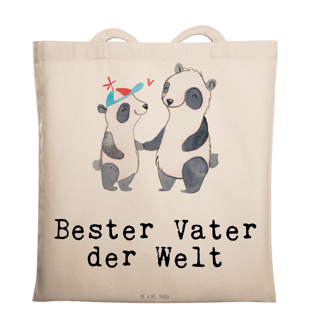 Tragetasche Panda Bester Vater der Welt Beuteltasche, Beutel, Einkaufstasche, Jutebeutel, Stoffbeutel, Tasche, Shopper, Umhängetasche, Strandtasche, Schultertasche, Stofftasche, Tragetasche, Badetasche, Jutetasche, Einkaufstüte, Laptoptasche, für, Dankeschön, Geschenk, Schenken, Geburtstag, Geburtstagsgeschenk, Geschenkidee, Danke, Bedanken, Mitbringsel, Freude machen, Geschenktipp, Vater, Papa, Dad, Daddy, Paps, Papi, Vati, Eltern, Geschenk Vater, Mann, Familie, Bester, Kleinigkeit