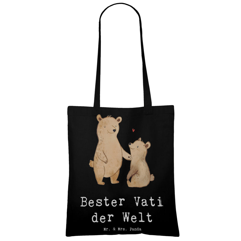 Tragetasche Bär Bester Vati der Welt Beuteltasche, Beutel, Einkaufstasche, Jutebeutel, Stoffbeutel, Tasche, Shopper, Umhängetasche, Strandtasche, Schultertasche, Stofftasche, Tragetasche, Badetasche, Jutetasche, Einkaufstüte, Laptoptasche, für, Dankeschön, Geschenk, Schenken, Geburtstag, Geburtstagsgeschenk, Geschenkidee, Danke, Bedanken, Mitbringsel, Freude machen, Geschenktipp, Vater, Papa, Dad, Daddy, Paps, Papi, Vati, Eltern, Geschenk Vater, Mann, Familie, Bester, Kleinigkeit