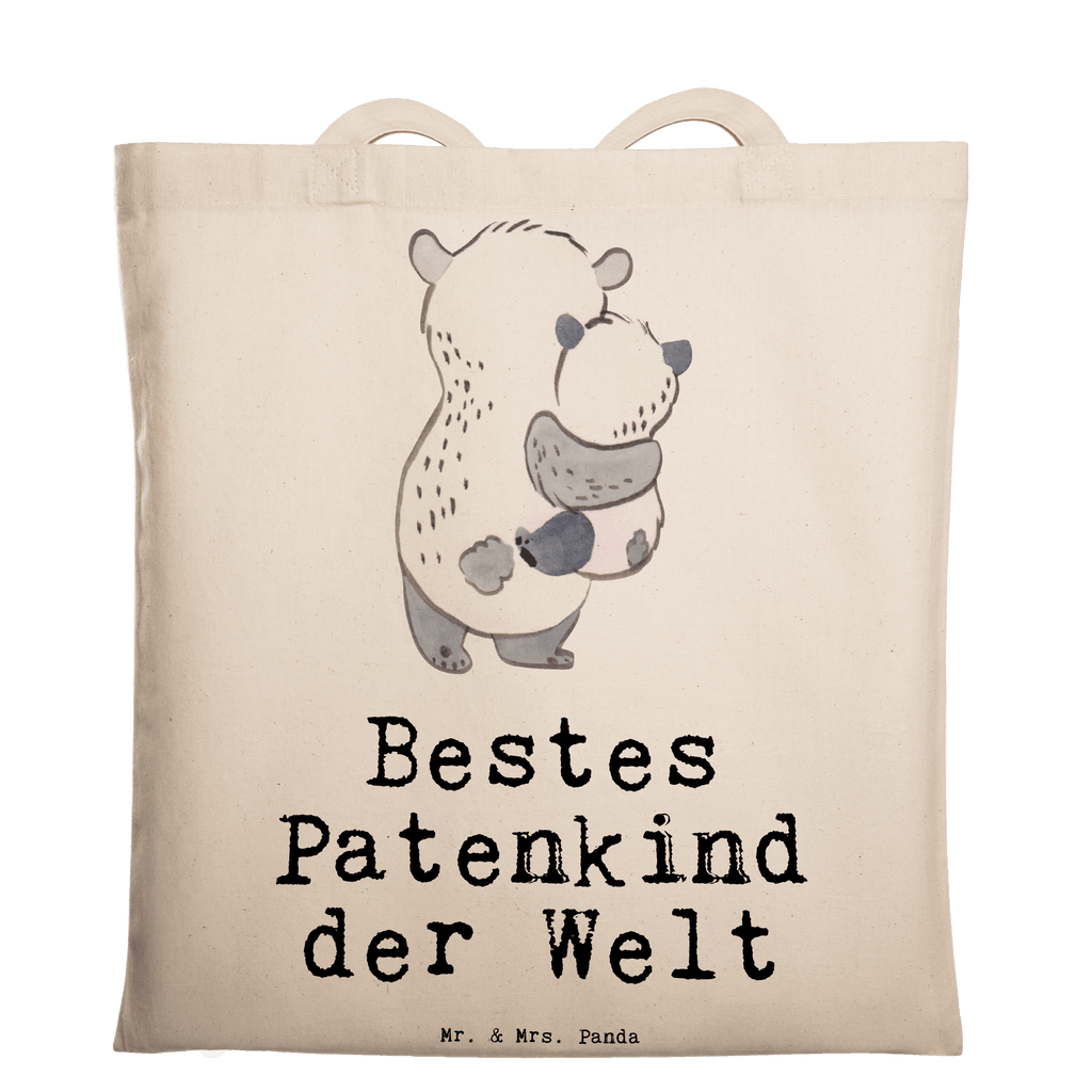 Tragetasche Panda Bestes Patenkind der Welt Beuteltasche, Beutel, Einkaufstasche, Jutebeutel, Stoffbeutel, Tasche, Shopper, Umhängetasche, Strandtasche, Schultertasche, Stofftasche, Tragetasche, Badetasche, Jutetasche, Einkaufstüte, Laptoptasche, für, Dankeschön, Geschenk, Schenken, Geburtstag, Geburtstagsgeschenk, Geschenkidee, Danke, Bedanken, Mitbringsel, Freude machen, Geschenktipp, Patenkind, Paten Kind, Pate, Taufe, Taufgeschenk, Patenonkel, Patentante, Tauffeier, Täufling, Nichte, Neffe