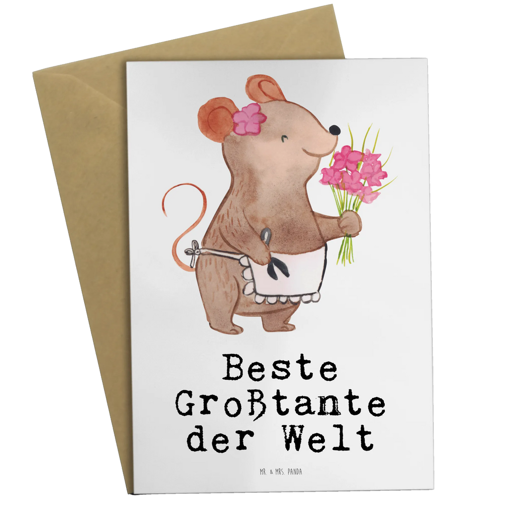 Grußkarte Maus Beste Großtante der Welt Grußkarte, Klappkarte, Einladungskarte, Glückwunschkarte, Hochzeitskarte, Geburtstagskarte, Karte, Ansichtskarten, für, Dankeschön, Geschenk, Schenken, Geburtstag, Geburtstagsgeschenk, Geschenkidee, Danke, Bedanken, Mitbringsel, Freude machen, Geschenktipp, Großtante, Grosstante, Tante, Lieblingstante, Familie, Schwester, Tanten, Kleinigkeit, Beste, Nichte, Neffe, Groß