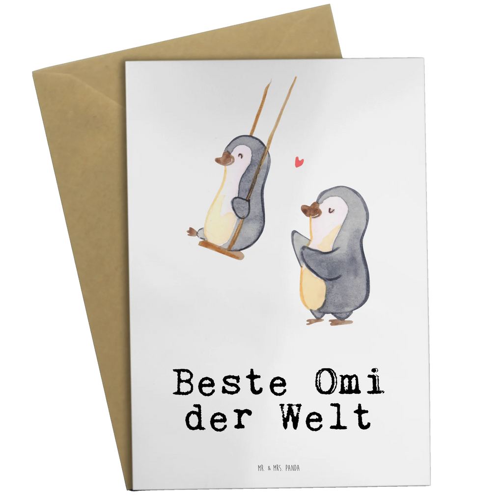 Grußkarte Pinguin Beste Omi der Welt Grußkarte, Klappkarte, Einladungskarte, Glückwunschkarte, Hochzeitskarte, Geburtstagskarte, Karte, Ansichtskarten, für, Dankeschön, Geschenk, Schenken, Geburtstag, Geburtstagsgeschenk, Geschenkidee, Danke, Bedanken, Mitbringsel, Freude machen, Geschenktipp, Großmutter, Oma, Omi, Großpapa, Großmama, Enkel, Enkelin, Enkelkind, Kleinigkeit, Ommi, Omma, Bester