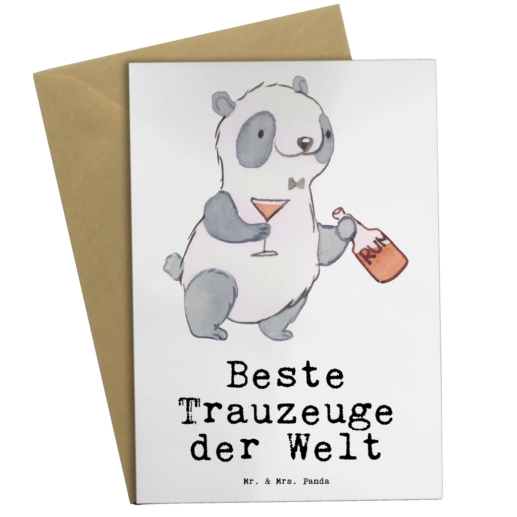 Grußkarte Panda Bester Trauzeuge der Welt Grußkarte, Klappkarte, Einladungskarte, Glückwunschkarte, Hochzeitskarte, Geburtstagskarte, Karte, Ansichtskarten, für, Dankeschön, Geschenk, Schenken, Geburtstag, Geburtstagsgeschenk, Geschenkidee, Danke, Bedanken, Mitbringsel, Freude machen, Geschenktipp, Trauzeugen, Trauzeuge, Trauhzeugen, Hochzeit, Heirat, JGA, Trauung, Kirche, Standesamt, Braut, Bräutigam