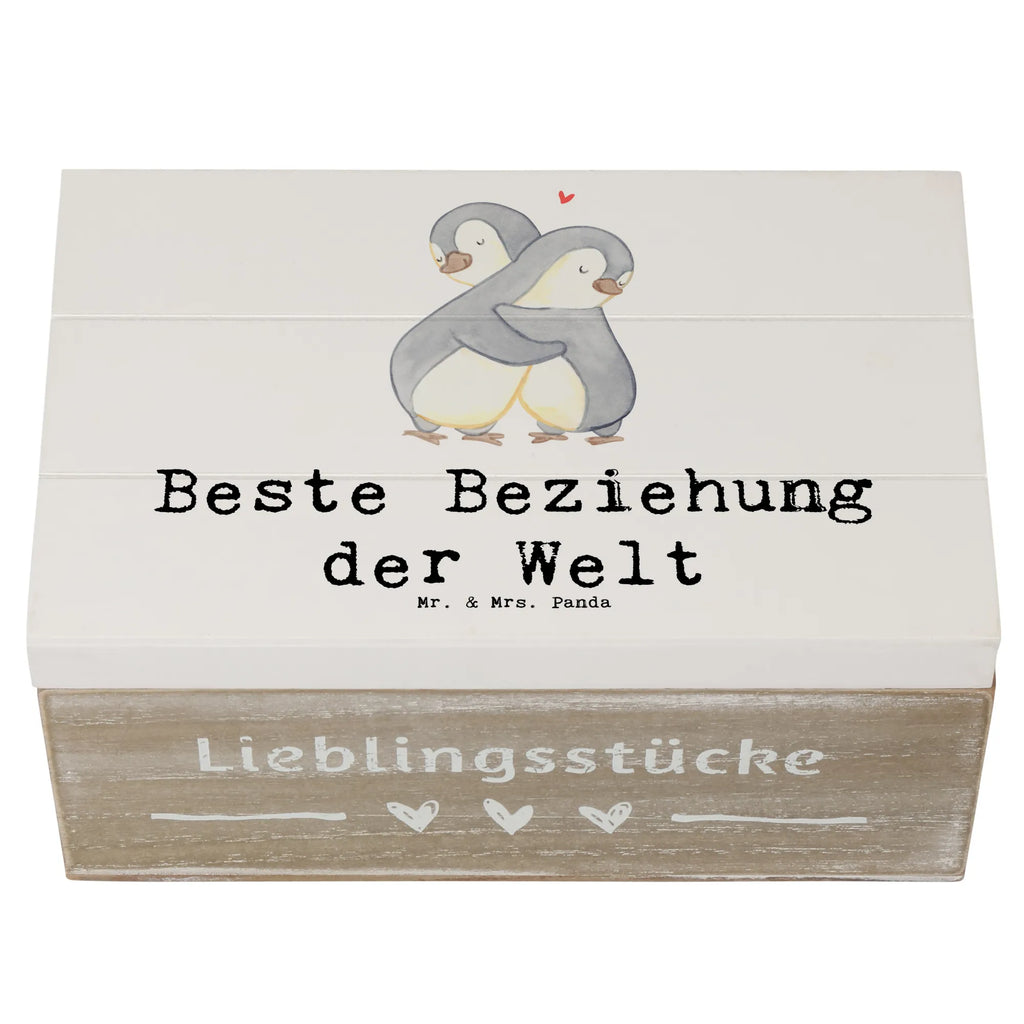 Holzkiste Pinguin Beste Beziehung der Welt Holzkiste, Kiste, Schatzkiste, Truhe, Schatulle, XXL, Erinnerungsbox, Erinnerungskiste, Dekokiste, Aufbewahrungsbox, Geschenkbox, Geschenkdose, für, Dankeschön, Geschenk, Schenken, Geburtstag, Geburtstagsgeschenk, Geschenkidee, Danke, Bedanken, Mitbringsel, Freude machen, Geschenktipp, Beziehung, Zusammen sein, Miteinander gehen, Liebe, Verlieb, Liebesgeschenk