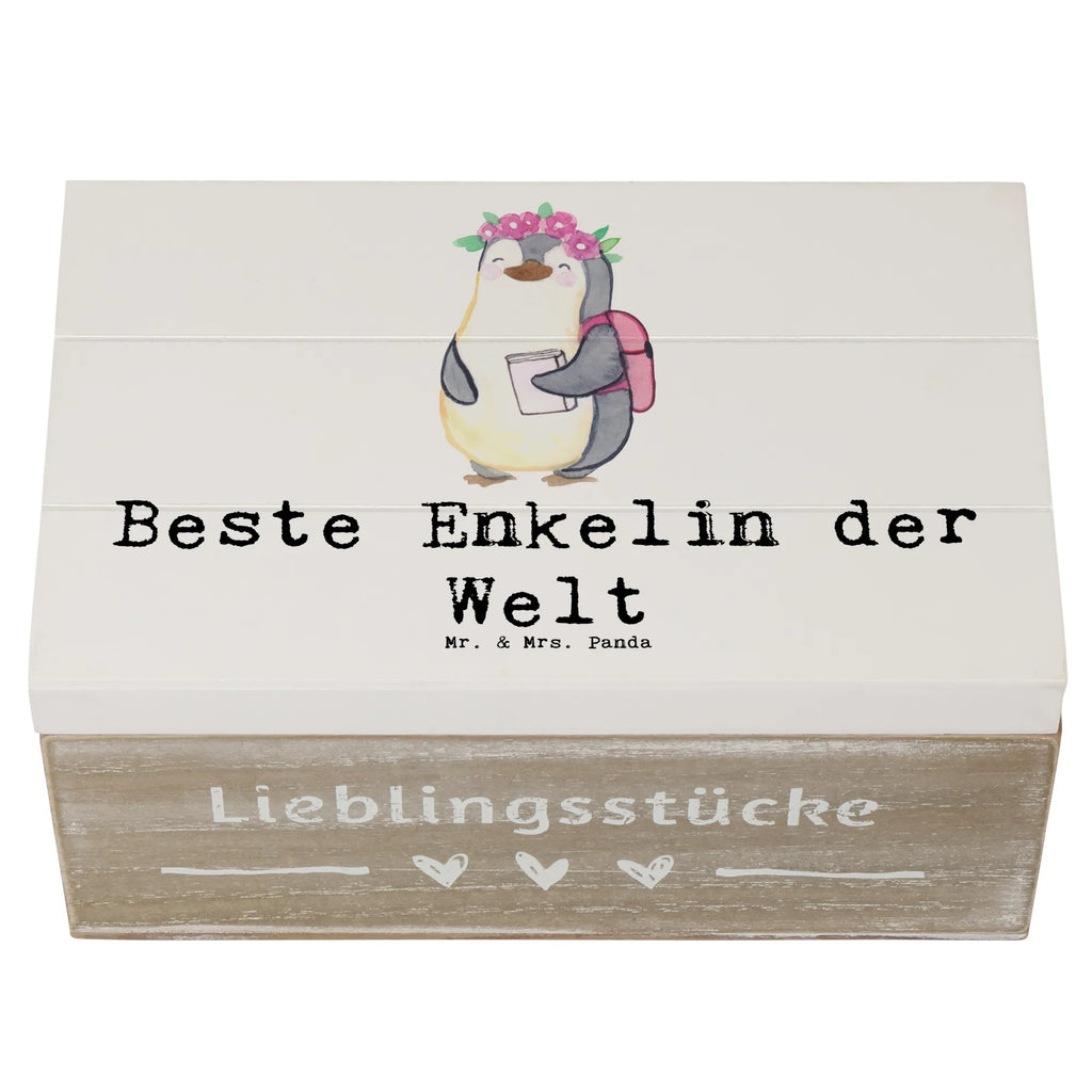 Holzkiste Pinguin Beste Enkelin der Welt Holzkiste, Kiste, Schatzkiste, Truhe, Schatulle, XXL, Erinnerungsbox, Erinnerungskiste, Dekokiste, Aufbewahrungsbox, Geschenkbox, Geschenkdose, für, Dankeschön, Geschenk, Schenken, Geburtstag, Geburtstagsgeschenk, Geschenkidee, Danke, Bedanken, Mitbringsel, Freude machen, Geschenktipp, Enkelin, Enkelkind, Enkeltochter, Oma, Opa, Kind von Tochter, Kind von Sohn, Großtochter, Taufe