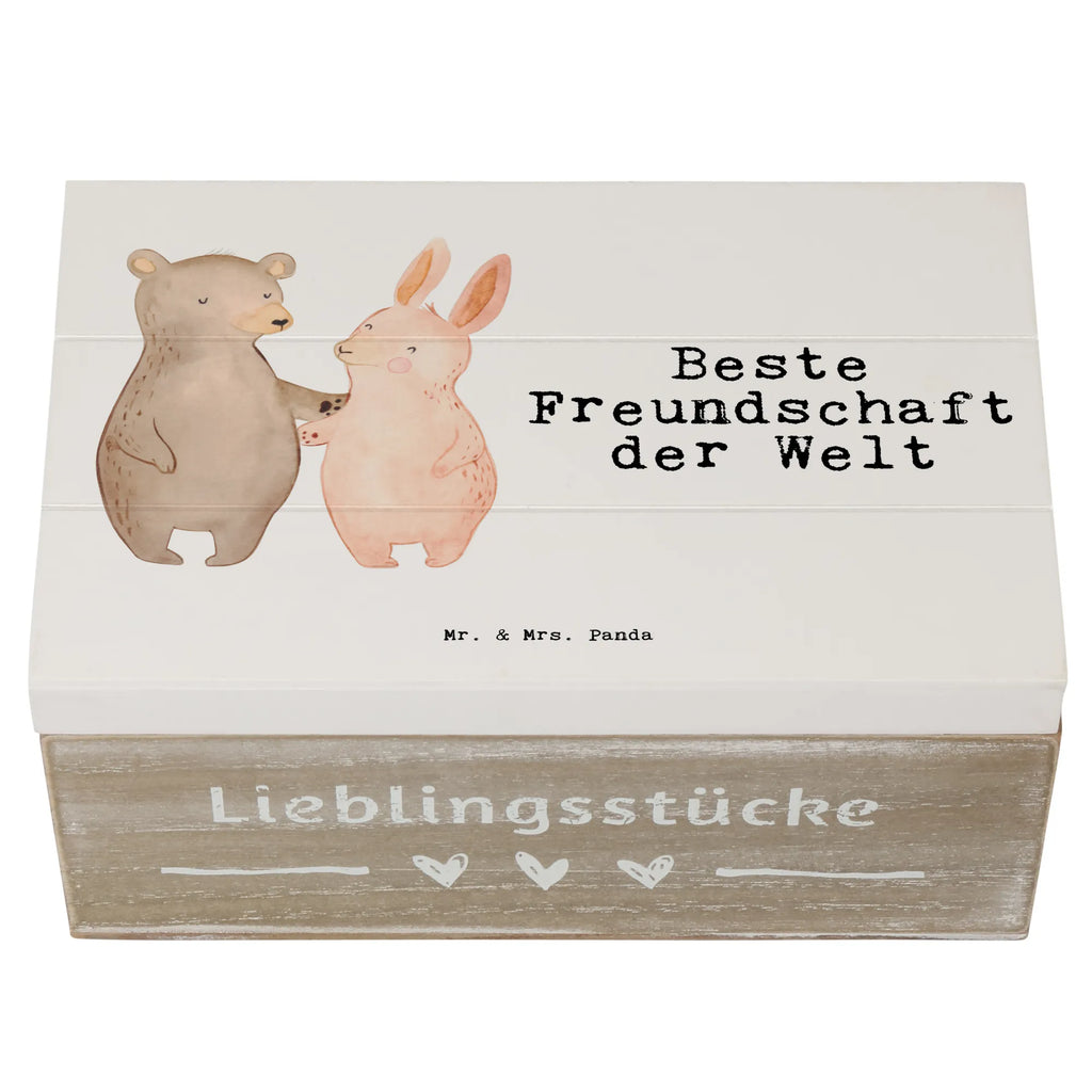 Holzkiste Hase Beste Freundschaft der Welt Holzkiste, Kiste, Schatzkiste, Truhe, Schatulle, XXL, Erinnerungsbox, Erinnerungskiste, Dekokiste, Aufbewahrungsbox, Geschenkbox, Geschenkdose, für, Dankeschön, Geschenk, Schenken, Geburtstag, Geburtstagsgeschenk, Geschenkidee, Danke, Bedanken, Mitbringsel, Freude machen, Geschenktipp, Freundschaft, Freunde, Freunde fürs Leben, best friends, Freundin, Freund, Clique, Kumpel, bae, bff