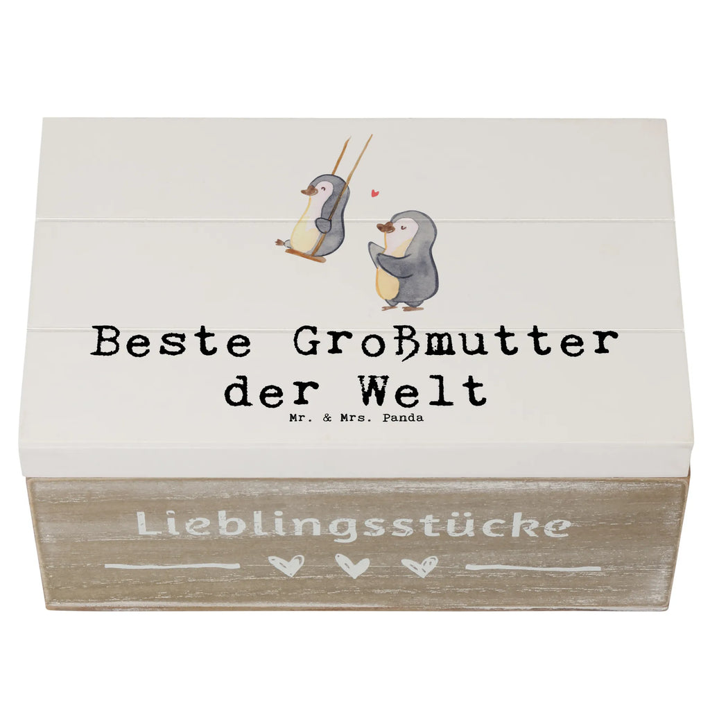 Holzkiste Pinguin Beste Großmutter der Welt Holzkiste, Kiste, Schatzkiste, Truhe, Schatulle, XXL, Erinnerungsbox, Erinnerungskiste, Dekokiste, Aufbewahrungsbox, Geschenkbox, Geschenkdose, für, Dankeschön, Geschenk, Schenken, Geburtstag, Geburtstagsgeschenk, Geschenkidee, Danke, Bedanken, Mitbringsel, Freude machen, Geschenktipp, Großmutter, Omi, Oma, Oma geworden, Grosseltern