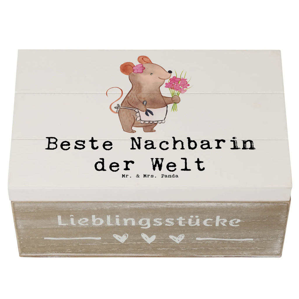 Holzkiste Maus Beste Nachbarin der Welt Holzkiste, Kiste, Schatzkiste, Truhe, Schatulle, XXL, Erinnerungsbox, Erinnerungskiste, Dekokiste, Aufbewahrungsbox, Geschenkbox, Geschenkdose, für, Dankeschön, Geschenk, Schenken, Geburtstag, Geburtstagsgeschenk, Geschenkidee, Danke, Bedanken, Mitbringsel, Freude machen, Geschenktipp, Nachbarin, Nachbarn, Nachbarschaft, Freundin, Angrenzer, Anwohnerin, Bewohnerin, Freundschaft