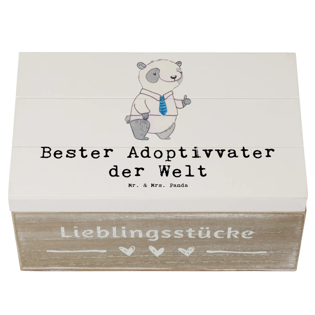 Holzkiste Panda Bester Adoptivvater der Welt Holzkiste, Kiste, Schatzkiste, Truhe, Schatulle, XXL, Erinnerungsbox, Erinnerungskiste, Dekokiste, Aufbewahrungsbox, Geschenkbox, Geschenkdose, für, Dankeschön, Geschenk, Schenken, Geburtstag, Geburtstagsgeschenk, Geschenkidee, Danke, Bedanken, Mitbringsel, Freude machen, Geschenktipp, Adoptiv vater, Adoption, adoptiert, Adoptivvater