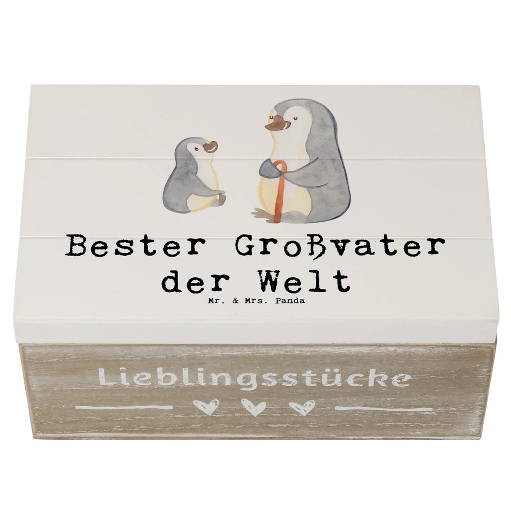 Holzkiste Pinguin Bester Großvater der Welt Holzkiste, Kiste, Schatzkiste, Truhe, Schatulle, XXL, Erinnerungsbox, Erinnerungskiste, Dekokiste, Aufbewahrungsbox, Geschenkbox, Geschenkdose, für, Dankeschön, Geschenk, Schenken, Geburtstag, Geburtstagsgeschenk, Geschenkidee, Danke, Bedanken, Mitbringsel, Freude machen, Geschenktipp, Großvater, Grossvater, Opa, Opi. Großpapa, Großeltern, Enkel, Enkelin, Enkelkind, Kleinigkeit, Oppa, Oppi, Bester