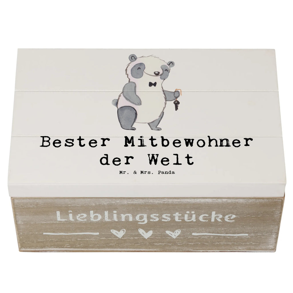 Holzkiste Panda Bester Mitbewohner der Welt Holzkiste, Kiste, Schatzkiste, Truhe, Schatulle, XXL, Erinnerungsbox, Erinnerungskiste, Dekokiste, Aufbewahrungsbox, Geschenkbox, Geschenkdose, für, Dankeschön, Geschenk, Schenken, Geburtstag, Geburtstagsgeschenk, Geschenkidee, Danke, Bedanken, Mitbringsel, Freude machen, Geschenktipp, Mitbewohner, WG, Zimmernachbar, Wohngemeinschaft, WG-Bewohner, Zimmerkollege, Zimmergenosse, Stubenkamerad