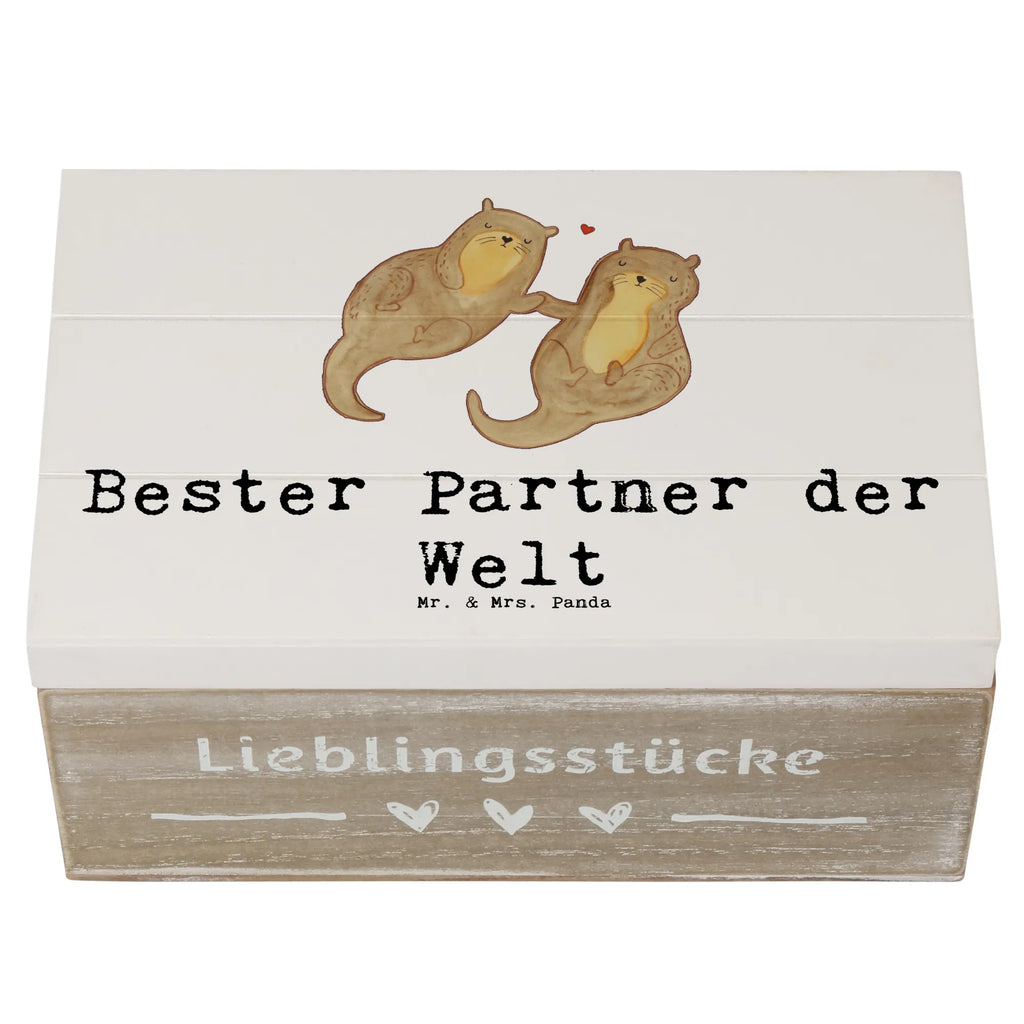 Holzkiste Otter Bester Partner der Welt Holzkiste, Kiste, Schatzkiste, Truhe, Schatulle, XXL, Erinnerungsbox, Erinnerungskiste, Dekokiste, Aufbewahrungsbox, Geschenkbox, Geschenkdose, für, Dankeschön, Geschenk, Schenken, Geburtstag, Geburtstagsgeschenk, Geschenkidee, Danke, Bedanken, Mitbringsel, Freude machen, Geschenktipp, Partner, Ehepartner, Mann, Frau, Ehefrau, Ehemann. Freundin, Freund, Lebensgefährte, Paar, Liebe