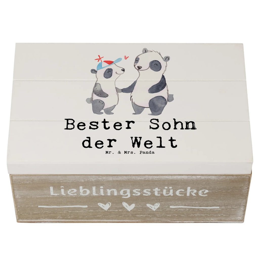 Holzkiste Panda Bester Sohn der Welt Holzkiste, Kiste, Schatzkiste, Truhe, Schatulle, XXL, Erinnerungsbox, Erinnerungskiste, Dekokiste, Aufbewahrungsbox, Geschenkbox, Geschenkdose, für, Dankeschön, Geschenk, Schenken, Geburtstag, Geburtstagsgeschenk, Geschenkidee, Danke, Bedanken, Mitbringsel, Freude machen, Geschenktipp, Sohn, Sohnemann, Söhnchen, Bube, Bub, Nachwuchs, Nachkomme, Kind, Familie, Vater, Belohnung