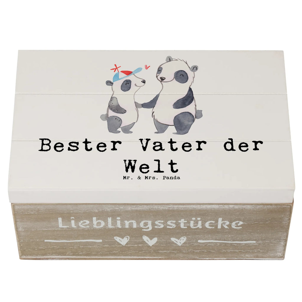 Holzkiste Panda Bester Vater der Welt Holzkiste, Kiste, Schatzkiste, Truhe, Schatulle, XXL, Erinnerungsbox, Erinnerungskiste, Dekokiste, Aufbewahrungsbox, Geschenkbox, Geschenkdose, für, Dankeschön, Geschenk, Schenken, Geburtstag, Geburtstagsgeschenk, Geschenkidee, Danke, Bedanken, Mitbringsel, Freude machen, Geschenktipp, Vater, Papa, Dad, Daddy, Paps, Papi, Vati, Eltern, Geschenk Vater, Mann, Familie, Bester, Kleinigkeit