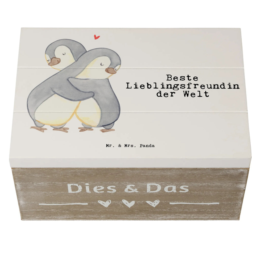 Holzkiste Pinguin Beste Lieblingsfreundin der Welt Holzkiste, Kiste, Schatzkiste, Truhe, Schatulle, XXL, Erinnerungsbox, Erinnerungskiste, Dekokiste, Aufbewahrungsbox, Geschenkbox, Geschenkdose, für, Dankeschön, Geschenk, Schenken, Geburtstag, Geburtstagsgeschenk, Geschenkidee, Danke, Bedanken, Mitbringsel, Freude machen, Geschenktipp, Lieblingsfreundin, Freundin, Partnerin, Lieblingsmensch, Lieblings Mensch, Liebling, Partner, Bae, beste Freundin, Liebe, Herz, Love