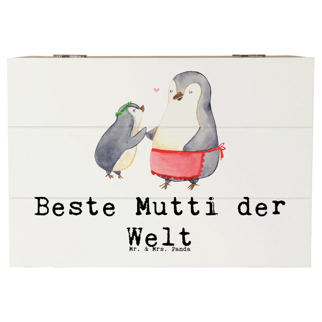 Holzkiste Pinguin Beste Mutti der Welt Holzkiste, Kiste, Schatzkiste, Truhe, Schatulle, XXL, Erinnerungsbox, Erinnerungskiste, Dekokiste, Aufbewahrungsbox, Geschenkbox, Geschenkdose, für, Dankeschön, Geschenk, Schenken, Geburtstag, Geburtstagsgeschenk, Geschenkidee, Danke, Bedanken, Mitbringsel, Freude machen, Geschenktipp, Mama, Mami, Mutter, Muttertag, Mutti, Ma, Tochter, Sohn, Beste Mama, Beste, Supermama