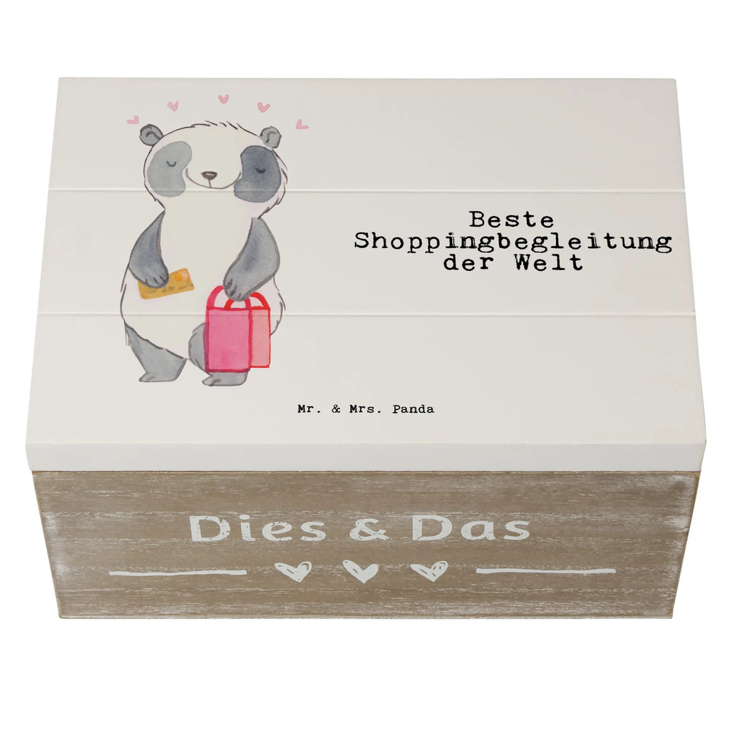 Holzkiste Panda Beste Shoppingbegleitung der Welt Holzkiste, Kiste, Schatzkiste, Truhe, Schatulle, XXL, Erinnerungsbox, Erinnerungskiste, Dekokiste, Aufbewahrungsbox, Geschenkbox, Geschenkdose, für, Dankeschön, Geschenk, Schenken, Geburtstag, Geburtstagsgeschenk, Geschenkidee, Danke, Bedanken, Mitbringsel, Freude machen, Geschenktipp, Shoppingbegleitung, Shoppingpartner, Begleitung, Shoppen, Partner, Freundin, Freund, bff, Shopping, Einkaufen, Shopping-Queen, Queen, Bester