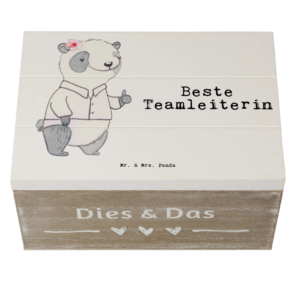 Holzkiste Panda Beste Teamleiterin Holzkiste, Kiste, Schatzkiste, Truhe, Schatulle, XXL, Erinnerungsbox, Erinnerungskiste, Dekokiste, Aufbewahrungsbox, Geschenkbox, Geschenkdose, für, Dankeschön, Geschenk, Schenken, Geburtstag, Geburtstagsgeschenk, Geschenkidee, Danke, Bedanken, Mitbringsel, Freude machen, Geschenktipp, Teamleiterin, Seminarleiterin, Gruppenleiterin, Leiterin, Kollegin, Chefin, Vorgesetzte, Abschied, Abschiedsgeschenk, Ruhestand